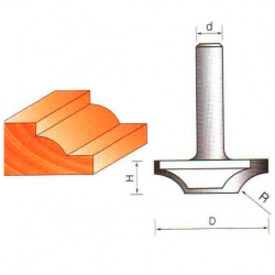 Фреза ГЛОБУС 2156 R10 пазовая фасонная